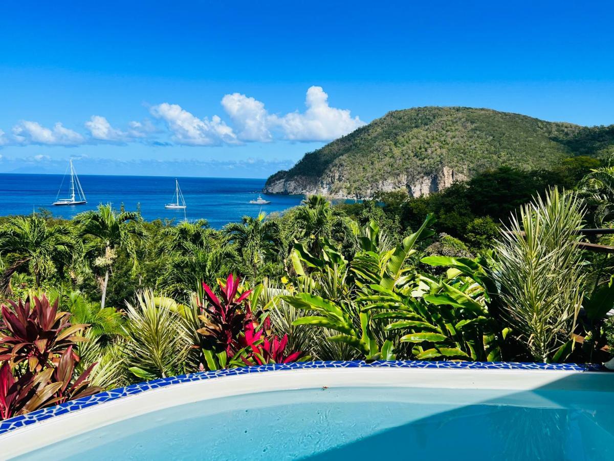 Vue Mer/3Beds/Piscine/wifi/900 mètres de la plage Deshaies Extérieur photo