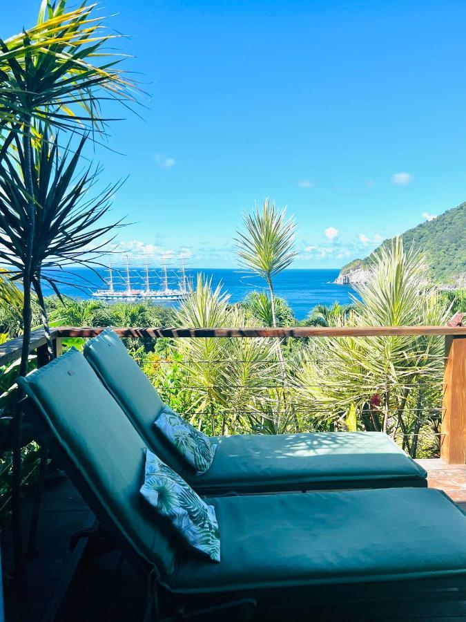 Vue Mer/3Beds/Piscine/wifi/900 mètres de la plage Deshaies Extérieur photo