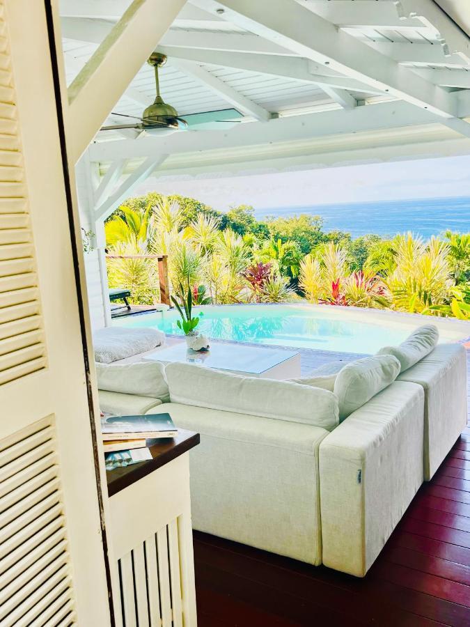 Vue Mer/3Beds/Piscine/wifi/900 mètres de la plage Deshaies Extérieur photo