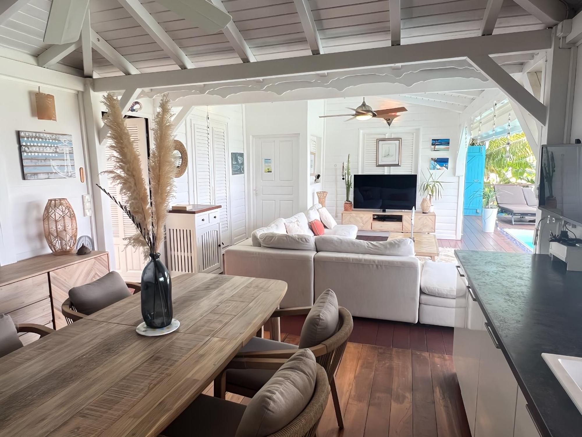Vue Mer/3Beds/Piscine/wifi/900 mètres de la plage Deshaies Extérieur photo
