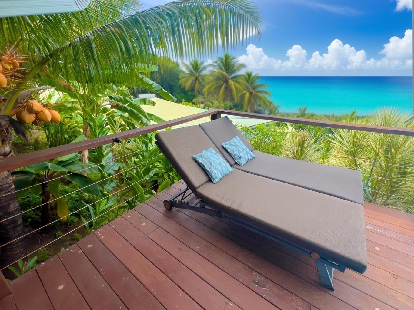 Vue Mer/3Beds/Piscine/wifi/900 mètres de la plage Deshaies Extérieur photo