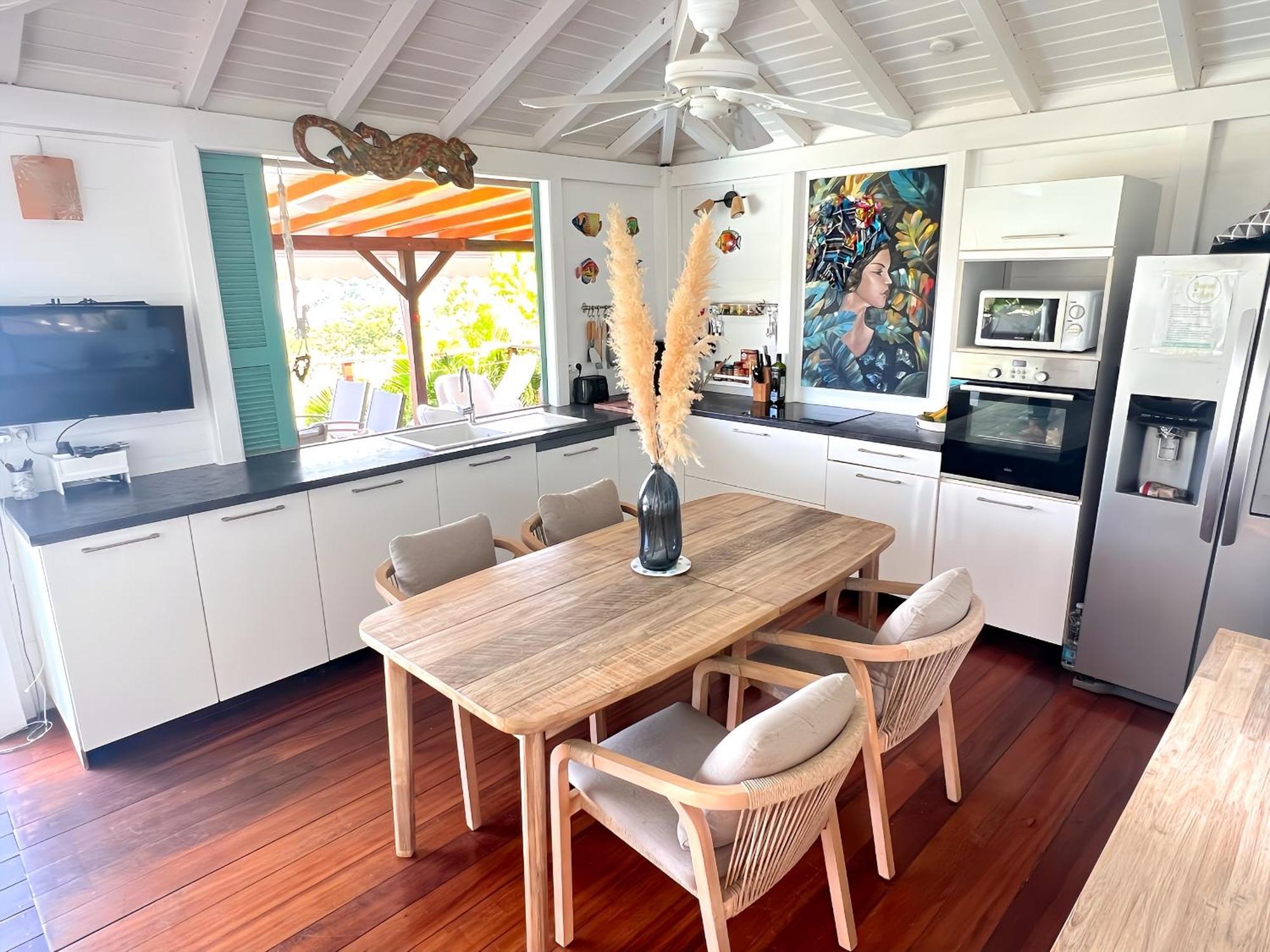 Vue Mer/3Beds/Piscine/wifi/900 mètres de la plage Deshaies Extérieur photo